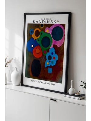 Artiera Wassily Kandinsky - Ekspresyonizm - Ahşap Çerçeveli Duvar tablosu
