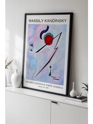 Artiera Wassily Kandinsky - Ekspresyonizm - Ahşap Çerçeveli Duvar tablosu