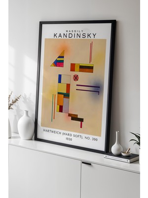 Artiera Wassily Kandinsky - Ekspresyonizm - Ahşap Çerçeveli Duvar tablosu