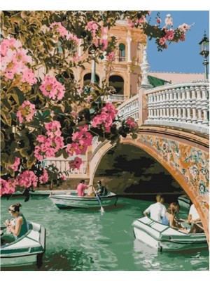 Canvas Kanal Gezintisi Sayılarla Boyama Seti Rulo