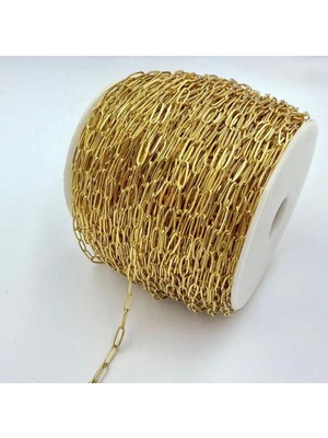 Yiğit Aksesuar 0.6 Mm Çelik Gold Ataç Serenay Kolye Bileklik Zinciri 1 Metre