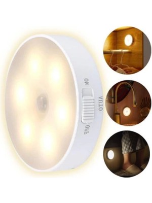 Hareket Sensörü Dolap Altı Aydınlatması USB Şarj Edilebilir LED (4887)