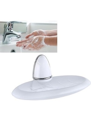 Büro Ev Ofis Banyo Mutfak Düzeni Için Lüks Beyaz Sabun Tutucu Stand Sabunluk