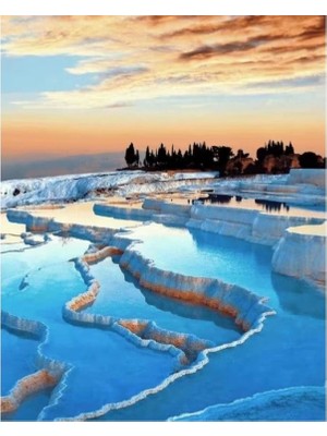 Kanvas Pamukkale Sayılarla Boyama Seti Rulo