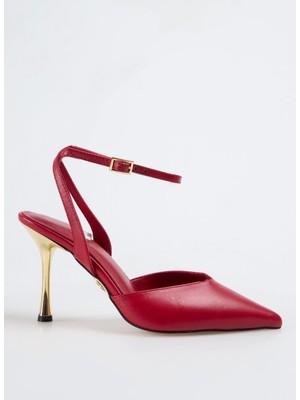 Vince Camuto Deri Kırmızı Kadın Topuklu Ayakkabı D-Fınbar