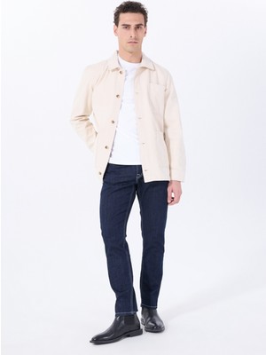 Mustang Orta Bel Straight Lacivert Erkek Denim Pantolon Washıngton Straıght-73