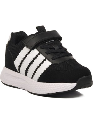 Siyah-Beyaz Çocuk Spor Ayakkabı 1876 F