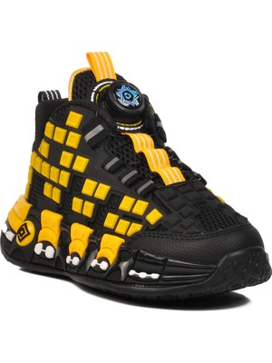 Siyah-Sarı Çocuk Spor Ayakkabı 1974 F