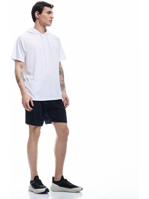 Koton Kısa Kollu Regular Fit Basic Kapşonlu Spor Tişört