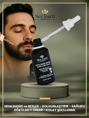 Nice Touch Kozmetik Seyrek Sakal ve Köselik İçin Sakal ve Bıyık Serumu