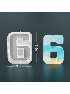 Göktaşı Tozu Silikon Kalıp Altı Rakam Taş Tozu Epoksi Reçine Parafin Ithal Silikon Kalıp