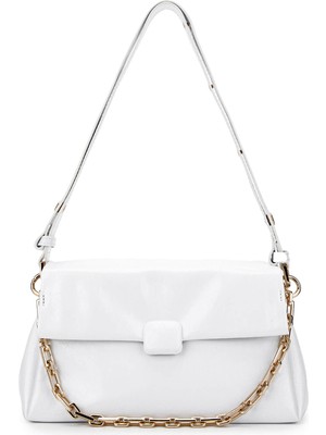 Tamer Tanca Kadın Vegan Beyaz Omuz Çanta 921 27005 Bn Cnt Y25 Whıte