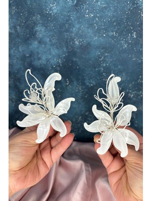 Estelle Sedef Reçine Çift Gelin Saç Aksesuarı