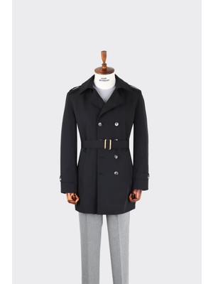 Kadir Büyükkaya Erkek Trenç COAT-KAX9205W Modern Tasarım Su Geçirmez Özellikli 2024 Sezonsuz