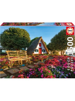 1500 Parça Puzzle Portekiz Madeira Adası - 19938 - Santana Madeira