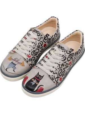 Kadın Vegan Deri Çok Renkli Sneakers - Cat And Mouse Tasarım