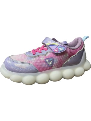 Vicco Kız Çocuk Pembe Işıklı Balloon Sneaker