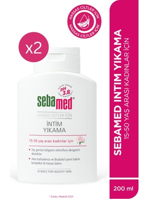 Sebamed İntim Yıkama Jeli 200 ml Hassas Ciltler İçin pH 3.8 Genital Bölge Temizleyici