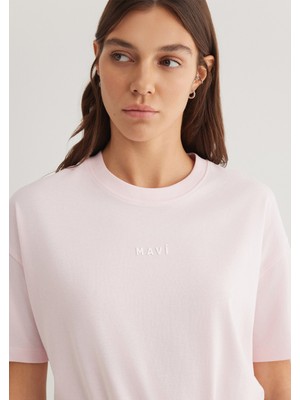 Mavi Mavi Baskılı Pembe Tişört 1612518-89200