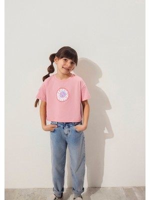 Mavi Lola Bunny Baskılı Pembe Tişört 7610290-71027