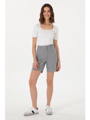 U.s. Polo Assn. Kadın Mavi Şort / Bermuda 50282334-VR036