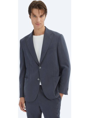 Antrasit Düz Modern Fit Takım Elbise