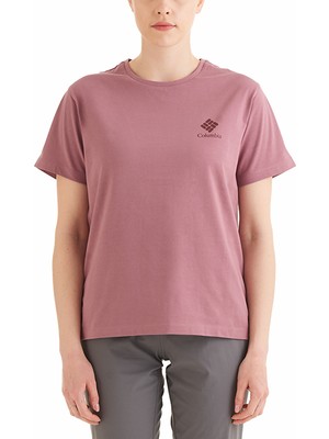 Columbia CS0316 Csc W Stacked Mini Gem Logo  Kadın Tshirt