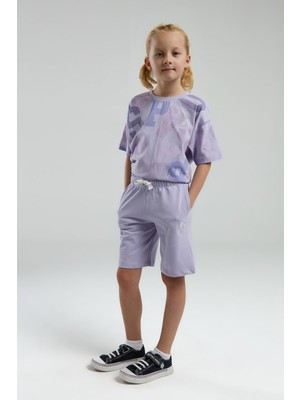 U.s. Polo Assn. Kız Çocuk Mor Bermuda Takım