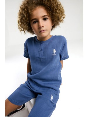 U.s. Polo Assn. Erkek Çocuk Yeşil Bermuda Takım