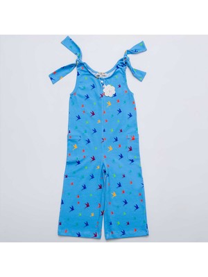 Minimars Kuş Baskılı Tulum