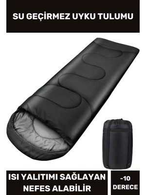 Lidya Cottone Uyku Tulumu Çift Kaplama Polar Kumaş Kış Çadır Karavan Su Geçirmez Nefes Alabilir -10 Derece