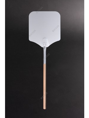 Alüminyum Pizza Fırın Küreği (25 Cm) - Pizza Küreği Alüminyum 25 cm - 65 cm Ahşap Saplı