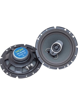 HR-160BIG 16  cm  250 Watt Ma x  125 Watt Oyuncakl Çerçeveli Rms 3 Yollu 2li Takım Kutulu  Oto Hoparlör