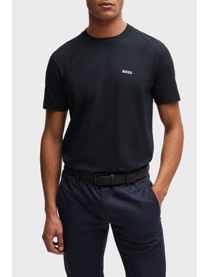 Boss Streç Pamuklu Bisiklet Yaka Regular Fit T Shirt Erkek T Shirt 50506373 402