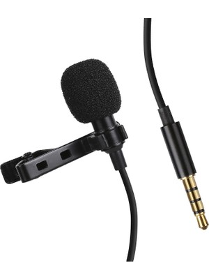  JH-043 3.5 mm Girişli Kablolu Youtuber Yaka Mikrofon