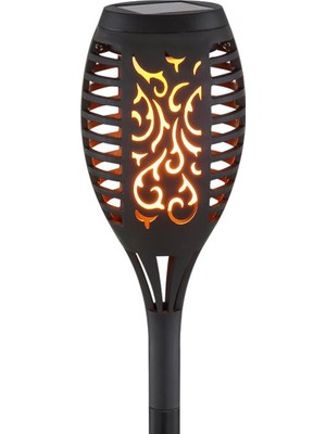  15940 12 Ledli IP44 Alevli Kutulu Tekli Paket Solar Bahçe Aydınlatma