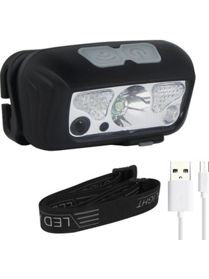 CY-2088 Ledli USB Şarjlı Kafa Feneri
