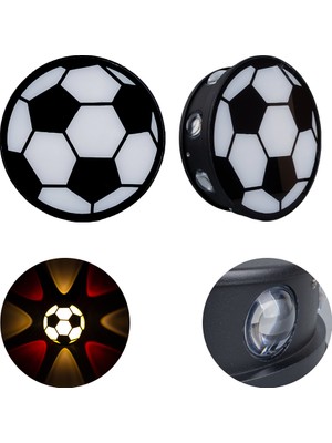  24456 Gün Işığı - Kırmızı Futbol Topu Dekoratif LED Duvar Aplik