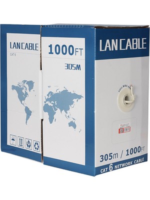 Cat6 305 Metre 23 A Utp Cu %100 Bakır 0.41 mm