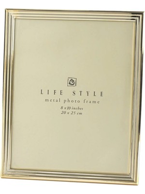 Benim Evim Dekoratif Hediyelik Gold Çerçeve 20X25CM Hayat Tarz Metal Fotoğraf 8X10INCH 1 Adet
