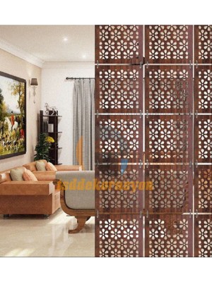 Tsd Dekorasyon Ahşap Oda Bölücü/seperatör/ Duvar Panelleri 40X40 cm