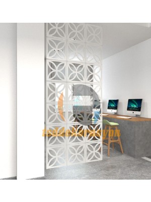 Tsd Dekorasyon Ahşap Oda Bölücü/seperatör/ Duvar Panelleri 40X40 cm