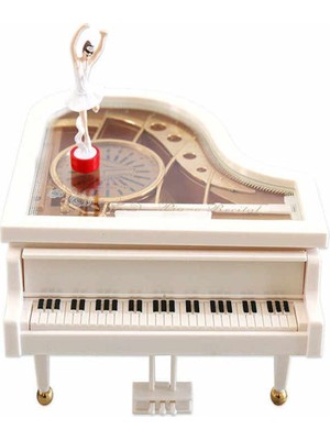 Piyano Tasarımlı Balerin Müzik Kutusu