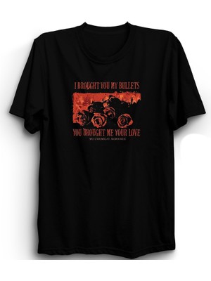 My Chemical Romance, Roses, Bullet Vs Love, Rock Metal Müzik Grubu %100 Pamuk Tişört