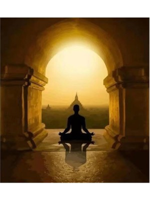 Kanvas Meditasyon Sayılarla Boyama Seti Rulo