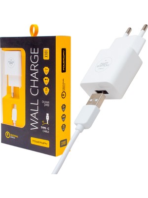 x -101 5 Volt 2 Amper Pe-C Şarj Aleti + Kablo