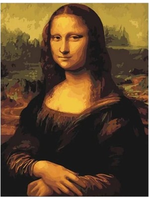 Kanvas Monalisa Sayılarla Boyama Seti Rulo
