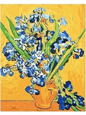 Kanvas Van Gogh Süsen Sayılarla Boyama Seti Rulo
