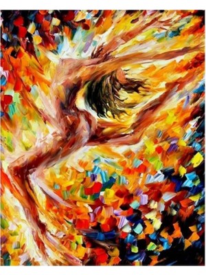 Kanvas Gizemli Dans Sayılarla Boyama Seti Rulo