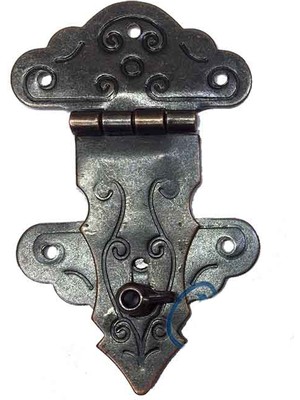 Kuyruklu Kilit, Sandık, Kutu Askısı - 36 x 60MM, Oksit, 100 Adet